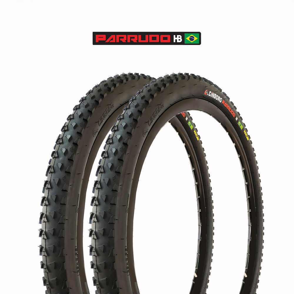 Par de Pneus Kevlar Tubeless 29x2.35 (59-622) Parrudo Hb Cinborg 8 Par de Pneus Kevlar Tubeless 29x2.35 (59-622) Parrudo Hb Cinborg