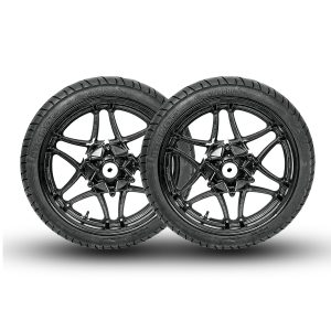 Par de Pneus 90/90-18 + 80/100-18 Irado City Sem Câmara Titan Fan Factor Suzuki Yes 2 Par de Pneus 90/90-18 + 80/100-18 Irado City Sem Câmara Titan Fan Factor Suzuki Yes - Imagem 2