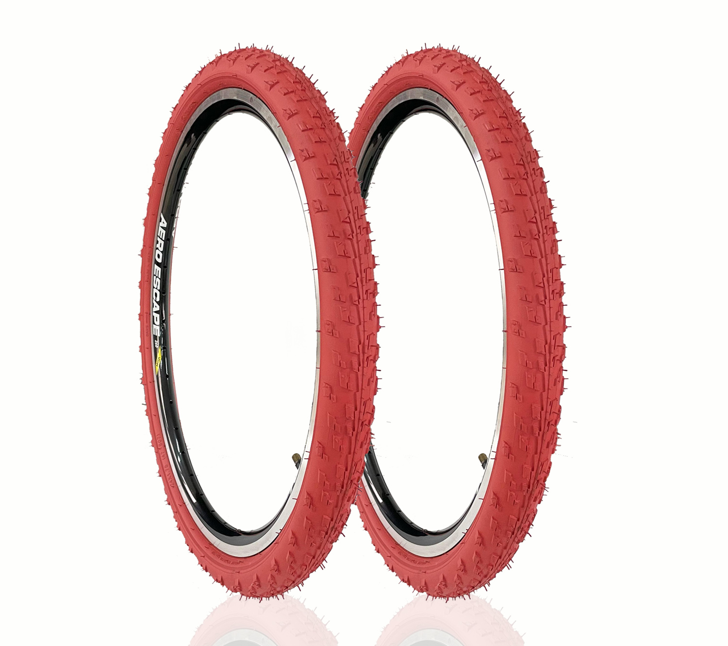 Par de Pneus Bike 24x1.75 (47-507) Salmão Parrudo Wind 4 Par de Pneus Bike 24x1.75 (47-507) Salmão Parrudo Wind