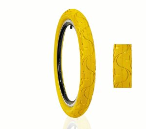 Pneu Balão 20x2.125 (54-406) Amarelo Irado Fire 2 Pneu Balão 20x2.125 (54-406) Amarelo Irado Fire - Imagem 2