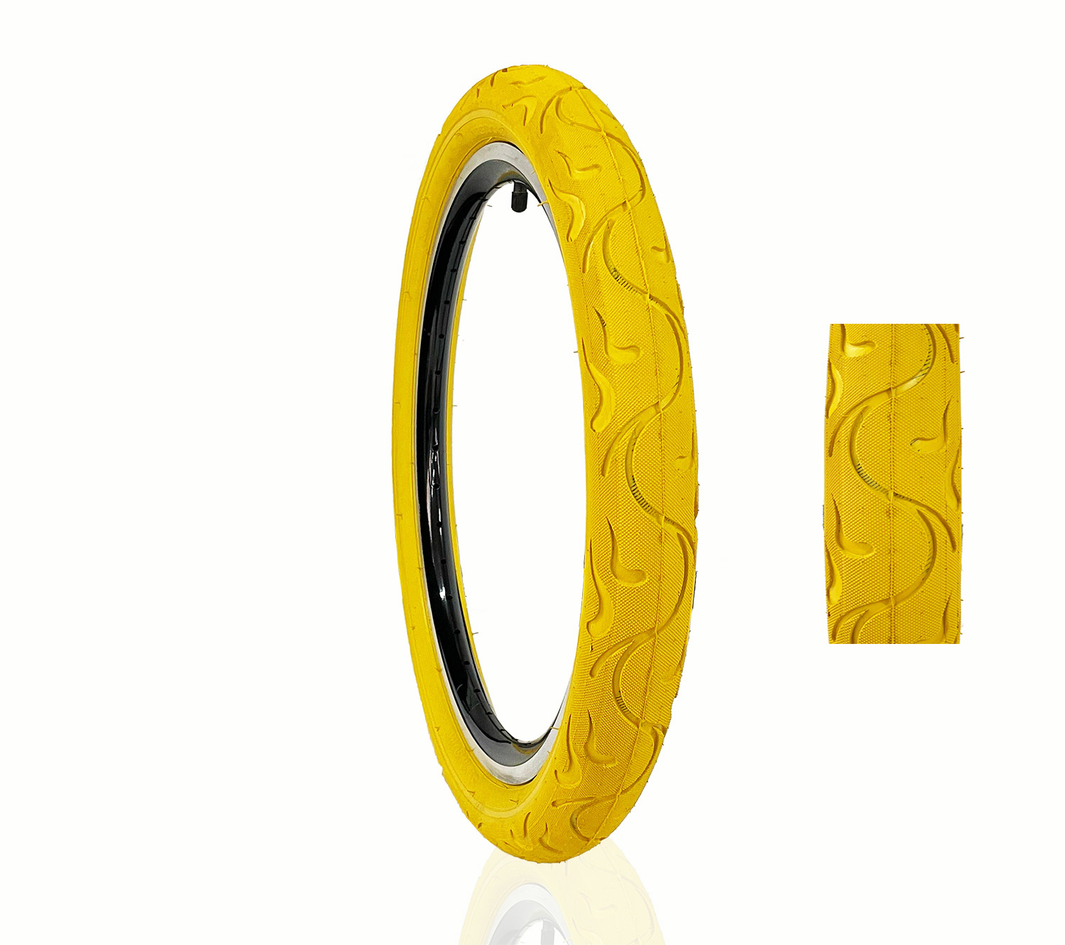 Pneu Balão 20x2.125 (54-406) Amarelo Irado Fire 6 Pneu Balão 20x2.125 (54-406) Amarelo Irado Fire