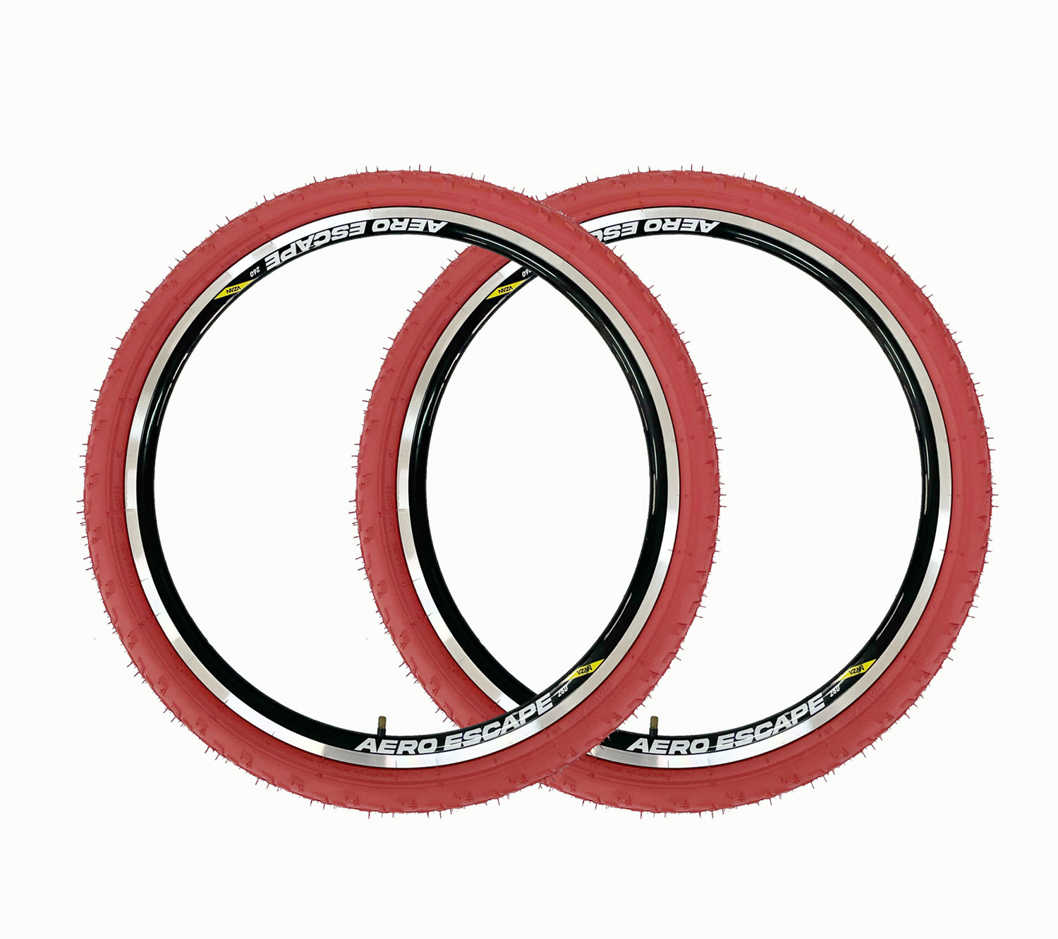 Par de Pneus Bike 24x1.75 (47-507) Salmão Parrudo Wind 5 Par de Pneus Bike 24x1.75 (47-507) Salmão Parrudo Wind