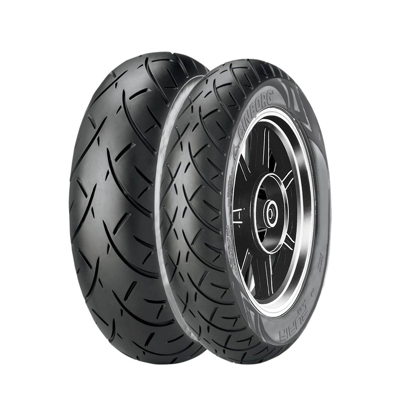 Par de Pneus 170/80-15 + 100/90-19 Sem Câmara Furia Pro