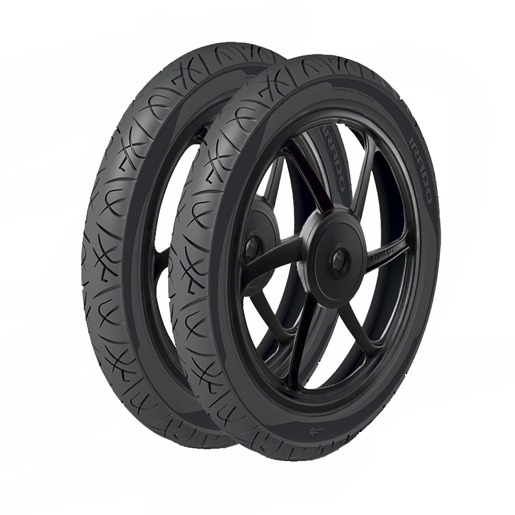 Par de Pneus 80/100-18 + 90/90-18 Irado Cinborg